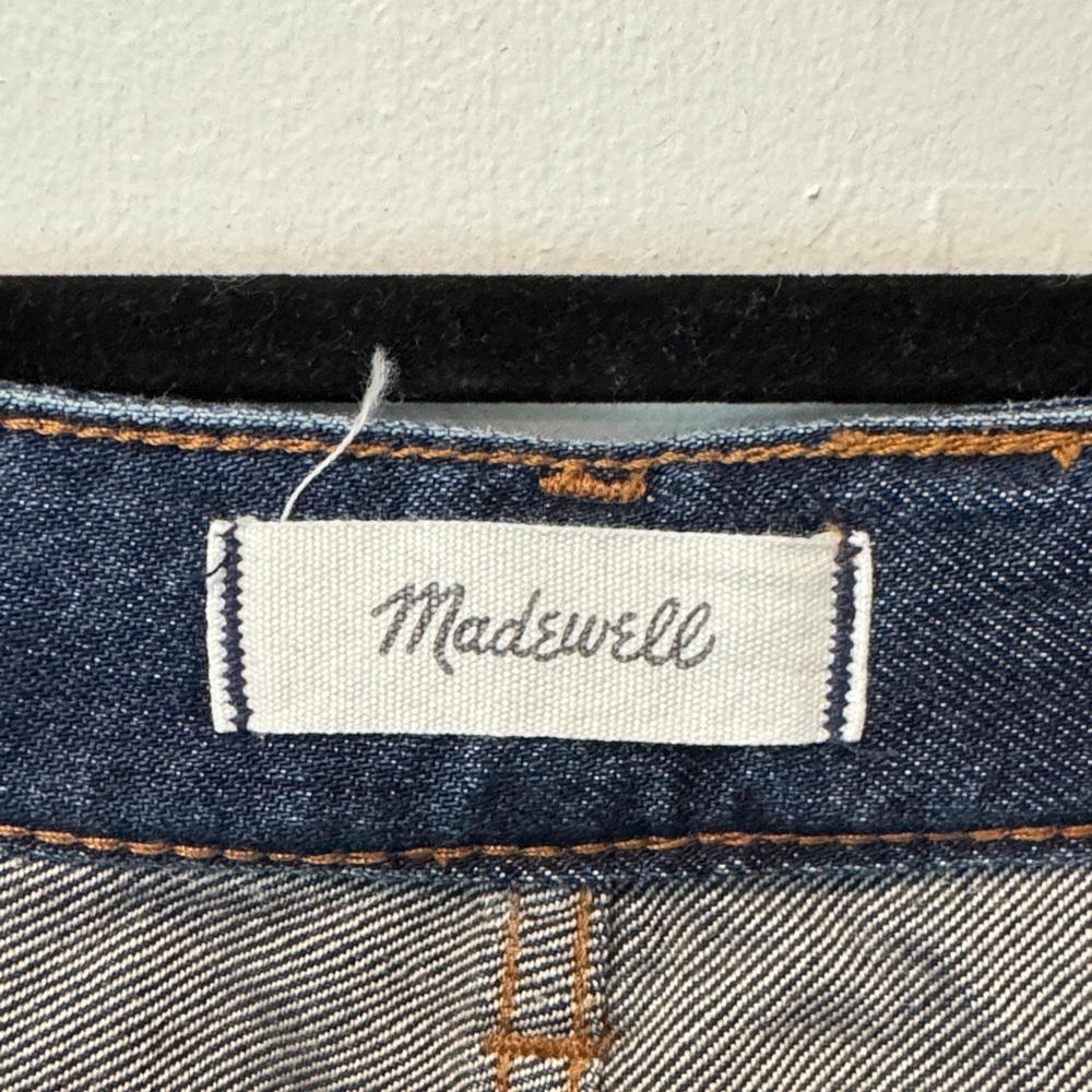 Madewell Women's Dark Blue darted barrel Jeans - Picture 2 of 5